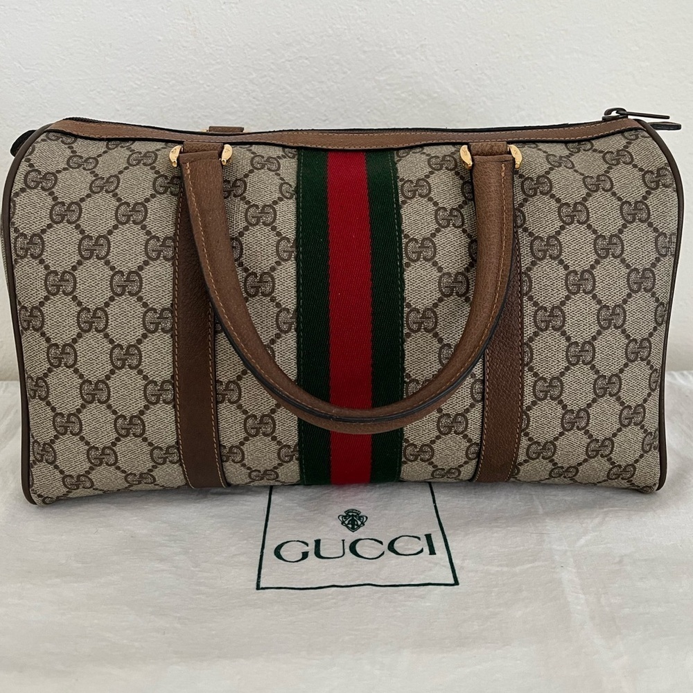 Gucci Original Edition Sherry Line Boston Collection Pre Ophidia 1980’s Italy - Picture 4 of 17